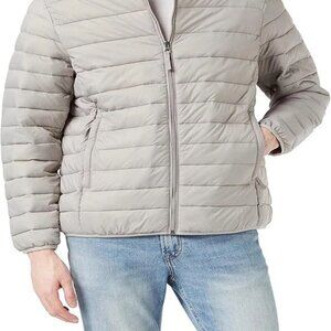 Amazon Essentials Mens Lightweight Water-Resistant Hooded Puffer Jacket Big 6XL